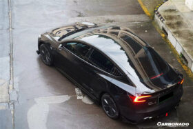 DarwinPRO 2023-2026 Tesla Model 3 LCI Turbo Style Carbon Fiber Pattern Look Body Kit - image 6