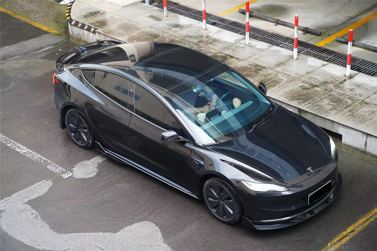 DarwinPRO 2023-2026 Tesla Model 3 LCI Turbo Style Carbon Fiber Pattern Look Body Kit