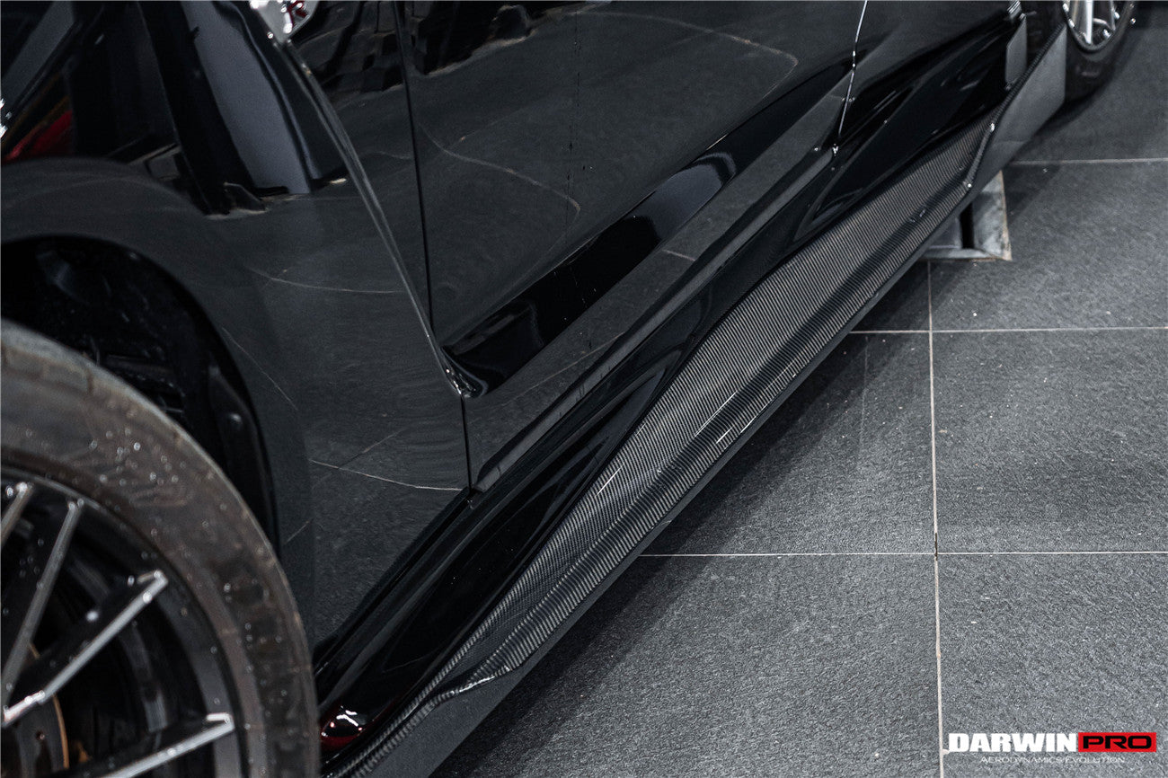 DarwinPro Aerodynamics DarwinPRO GTR R35 EBA BKSS Style Carbon Fiber Side Skirts - Image 2