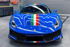 DarwinPRO 2018-2020 Ferrari 488 Pista Only Partial Carbon Fiber Front Bumper - DarwinPRO - image 1