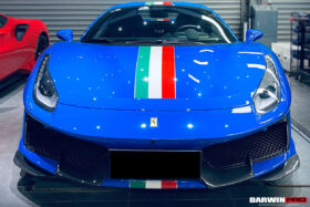 DarwinPRO 2018-2020 Ferrari 488 Pista Only Partial Carbon Fiber Front Bumper - DarwinPRO - image 8