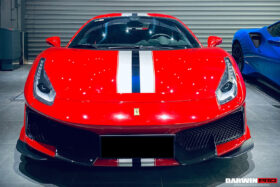 DarwinPRO 2018-2020 Ferrari 488 Pista Only Partial Carbon Fiber Front Bumper - DarwinPRO - image 9