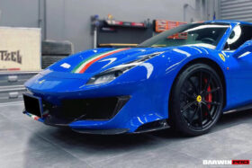 DarwinPRO 2018-2020 Ferrari 488 Pista Only Partial Carbon Fiber Front Bumper - DarwinPRO - image 3