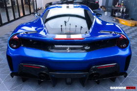 DarwinPRO 2015-2020 Ferrari 488 Spider Pista Style Carbon Fiber Rear Bumper And Wing - image 5