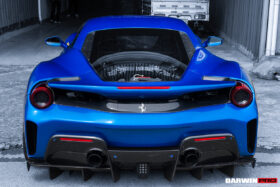 DarwinPRO 2015-2020 Ferrari 488 Spider Pista Style Carbon Fiber Rear Bumper And Wing - image 7