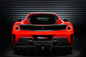 DarwinPRO 2015-2020 Ferrari 488 GTB Pista Style Carbon Fiber Rear Bumper And Wing - image 10