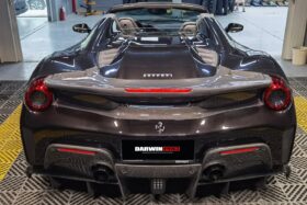 DarwinPRO 2015-2020 Ferrari 488 Spider Pista Style Carbon Fiber Rear Bumper And Wing - image 8