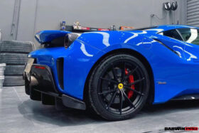 DarwinPRO 2018-2020 Ferrari 488 Pista Rear Bumper With Carbon fiber Upper Shell - image 2