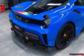 DarwinPRO 2018-2020 Ferrari 488 Pista Rear Bumper With Carbon fiber Upper Shell - image 4