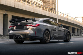 DarwinPRO 2021-UP BMW M4 G82 4 Series G22 BKSSII Style Carbon Fiber Trunk Spoiler - image 7