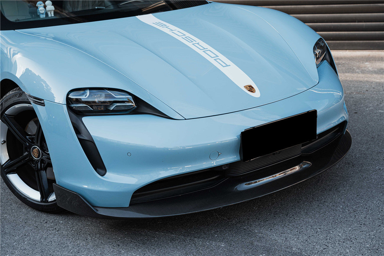 DarwinPRO 2020-2024 Porsche Taycan Sedan, ST, CT OD Style Front Lip | Fits 4, 4S, GTS, Turbo, Turbo S