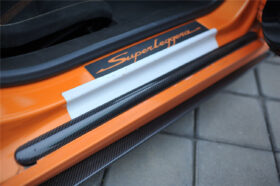 DarwinPRO 2004-2008 Lamborghini Gallardo Carbon Fiber Door Sills Steps Cover - image 1