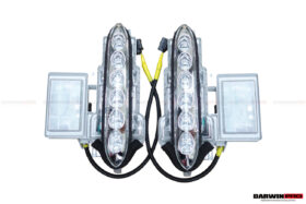 DarwinPRO 2012-2016 Nissan GTR R35 DBA Front Bumper LED Day Running Lights - image 1