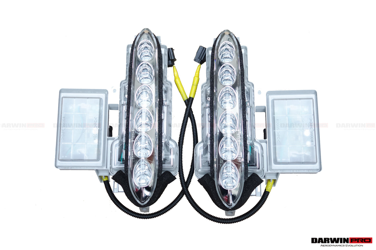 DarwinPRO 2012-2016 Nissan GTR R35 DBA Front Bumper LED Day Running Lights