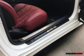 DarwinPRO 2014-2021 Mercedes Benz C217 S63 S65 AMG Coupe Autoclave Carbon Fiber Door Sills Steps Cover - image 1
