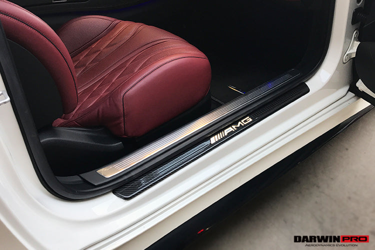 DarwinPRO 2014-2021 Mercedes Benz C217 S63 S65 AMG Coupe Autoclave Carbon Fiber Door Sills Steps Cover