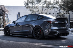 DarwinPRO 2021-2023 Tesla Model 3 IMP Performance Partial Carbon Fiber Rear Bumper - image 8