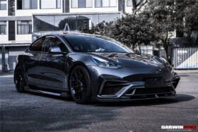 DarwinPRO 2017-2021 Tesla Model 3 IMP Performance Carbon Fiber Side Skirts Under Board - image 3