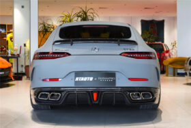 DarwinPRO 2019-2024 Mercedes Benz AMG GT50 GT53 GT43 4Door Coupe X290 IMP Performance Rear Diffuser With Reflector Panels & Exhaust tips - image 1