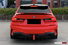 DarwinPRO 2019-2022 BMW 3 Series G20  G28 BKSS Style Carbon Fiber Rear Diffuser - image 8