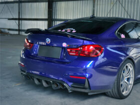 DarwinPRO 2014-2020 BMW M4 F82 Coupe BKSS Style Carbon Fiber Trunk Spoiler Wing - image 1