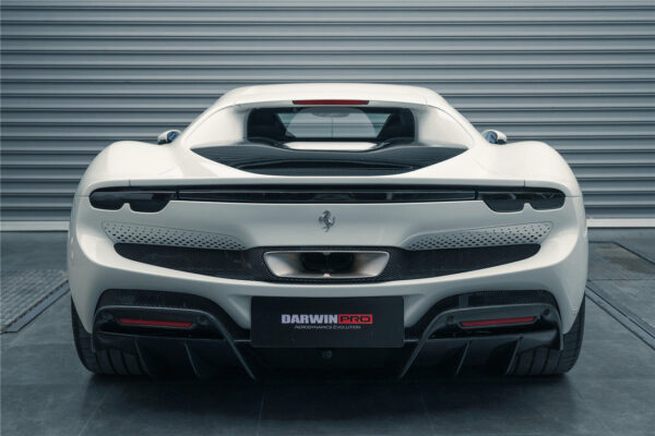 DarwinPRO 2022-2026 Ferrari 296 GTB & GTS (Type F171) OE Style Carbon Fiber Rear Bumper w/ Diffuser
