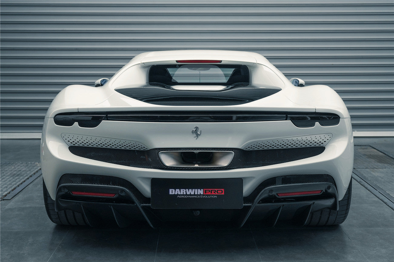 2022-2026 Ferrari 296 GTB & GTS (Type F171) OE Style Carbon Fiber Rear Bumper w/ Diffuser