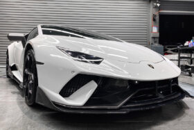 DarwinPRO 2015-2025 Lamborghini Huracan LP610 & LP580 & EVO & Tecnica BKSS Style Partial Carbon Front Bumper with Lip - image 6