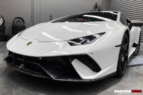 DarwinPRO 2015-2025 Lamborghini Huracan LP610 & LP580 & EVO & Tecnica BKSS Style Partial Carbon Front Bumper with Lip - image 4