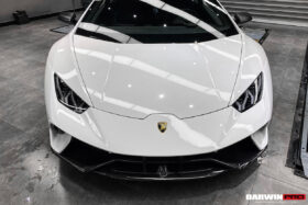 DarwinPRO 2015-2025 Lamborghini Huracan LP610 & LP580 & EVO & Tecnica BKSS Style Partial Carbon Front Bumper with Lip - image 5