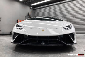 DarwinPRO 2015-2025 Lamborghini Huracan LP610 & LP580 & EVO & Tecnica Performante Style Partial Carbon Front Bumper - image 5