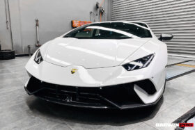 DarwinPRO 2015-2025 Lamborghini Huracan LP610 & LP580 & EVO & Tecnica Performante Style Partial Carbon Front Bumper - image 6