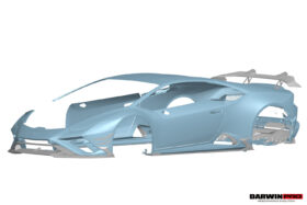 DarwinPRO 2019-2025 Lamborghini Huracan EVO RWD AD Style Dry Carbon Front Bumper Canards - image 7