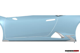 DarwinPRO 2019-2025 Lamborghini Huracan EVO AD Style Dry Carbon Side Skirts Vent Trims - image 2