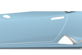 DarwinPRO 2019-2025 Lamborghini Huracan EVO AD Style Dry Carbon Side Skirts Vent Trims - image 1