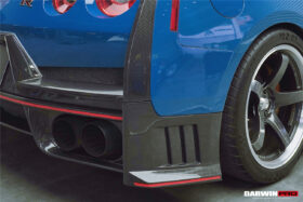 DarwinPRO 2008-2023 Nissan GTR R35 CBA DBA EBA Partial Carbon Fiber Rear Bumper With Black Light DarwinPRO (2024Nismo Design) - image 8