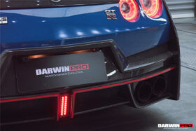 DarwinPRO 2008-2023 Nissan GTR R35 CBA DBA EBA Partial Carbon Fiber Rear Bumper With Black Light DarwinPRO (2024Nismo Design) - image 9