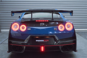 DarwinPRO 2008-2023 Nissan GTR R35 CBA DBA EBA Partial Carbon Fiber Rear Bumper With Black Light DarwinPRO (2024Nismo Design) - image 1