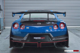 DarwinPRO 2008-2023 Nissan GTR R35 CBA DBA EBA Partial Carbon Fiber Rear Bumper With Black Light DarwinPRO (2024Nismo Design) - image 2