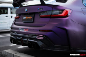 DarwinPRO 2021-UP BMW M3 G80 BKSSII Style Rear Bumper With Exhaust Tips - image 3
