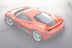 DarwinPro Aerodynamics DarwinPRO 488 GTB OEM Style Carbon Fiber Rear Wing for Ferrari 488