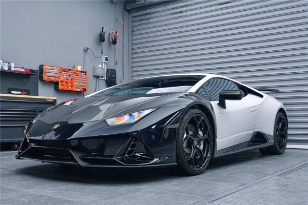 DarwinPRO 2015-2025 Lamborghini Huracan LP610 & LP580 & EVO & Tecnica EVO-4WD Style Partial Carbon Front Bumper