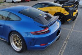 Darwinpro 2017-2019 Porsche 911 991.2 GT3 Only GT2RS Style Ducktail Spoiler with LED Light - image 1