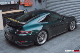 DarwinPRO 2017-2019 Porsche 911 991.2 GT3 Only BKSS Style Carbon Fiber Rear Lip Diffuser - image 10