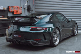 DarwinPRO 2017-2019 Porsche 911 991.2 GT3 Only BKSS Style Carbon Fiber Rear Lip Diffuser - image 7