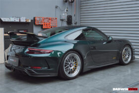 DarwinPRO 2017-2019 Porsche 911 991.2 GT3 Only BKSS Style Carbon Fiber Rear Lip Diffuser - image 8