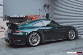 DarwinPRO 2017-2019 Porsche 911 991.2 GT3 Only BKSS Style Carbon Fiber Rear Lip Diffuser - image 9