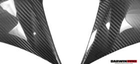DarwinPRO 2018-2022 Lamborghini URUS IMP Style Carbon Fiber Front Bumper Side Vent Cover(For No-ACC Car) - image 4