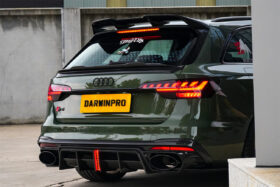 DarwinPRO 2020-2025 Audi S4 Avant B9.5 BKSS Style Carbon Fiber Rear Diffuser with exhasut tips - image 8