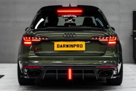 DarwinPRO 2020-2025 Audi S4 Avant B9.5 BKSS Style Carbon Fiber Rear Diffuser with exhasut tips - image 1